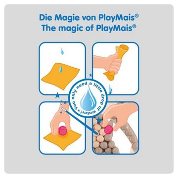 PlayMais Kreativset Mosaic Dream Princess 160178, (Set, 2300-tlg., 6 Karten zum Bekleben, Anleitung und Zubehör), Kreativset Prinzessin basteln schneiden