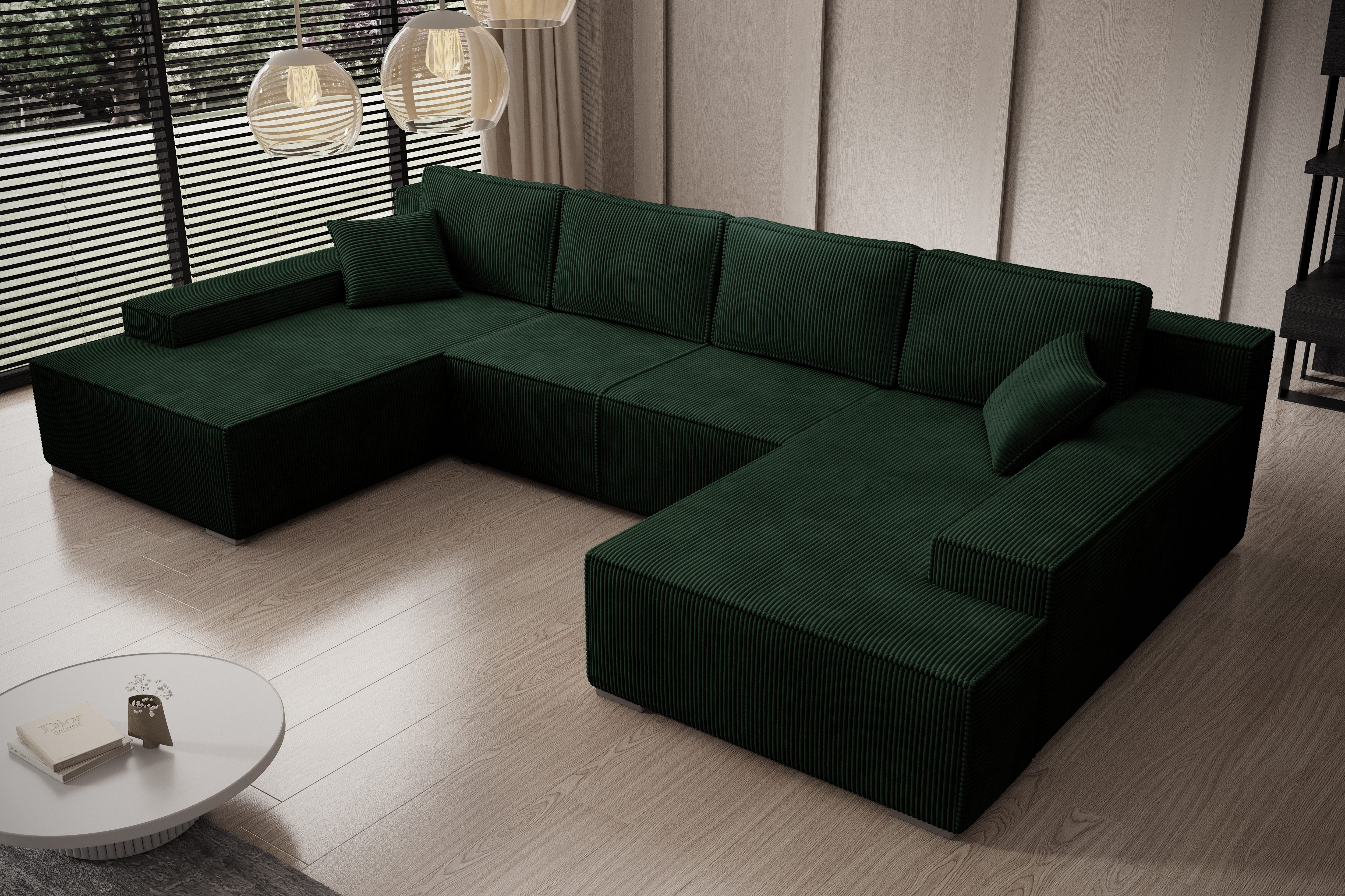 PROMETO Möbel Ecksofa Ecksofa Couch U-Form günstig online kaufen
