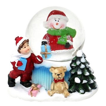 SIGRO Weihnachtsfigur Schneekugel Weihnachtsmotiv 4-fach sortiert (Stück, 1 St)