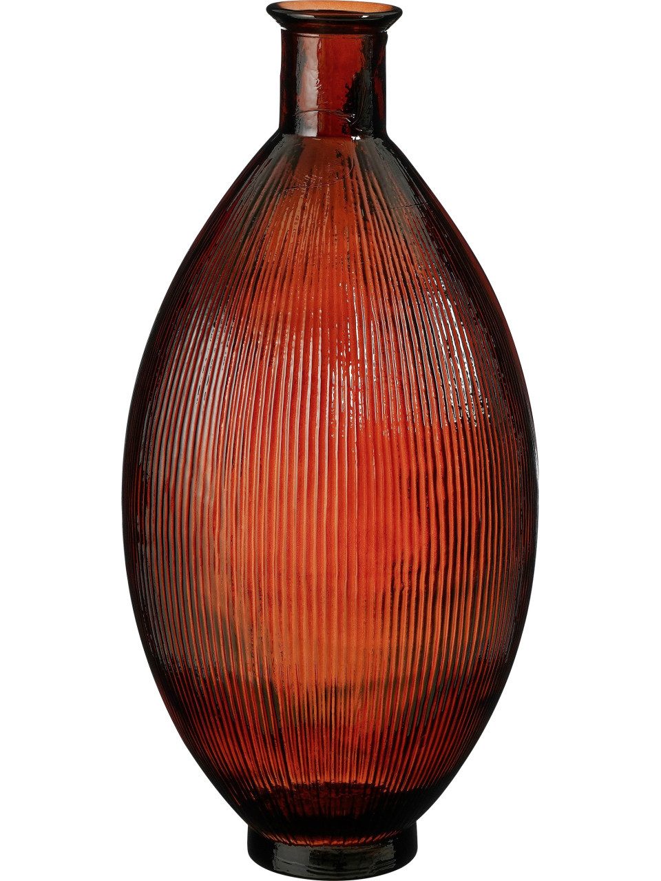 Mica Decorations Dekovase Mica Flaschenvase Firenza dunkelbraun Recyeltes