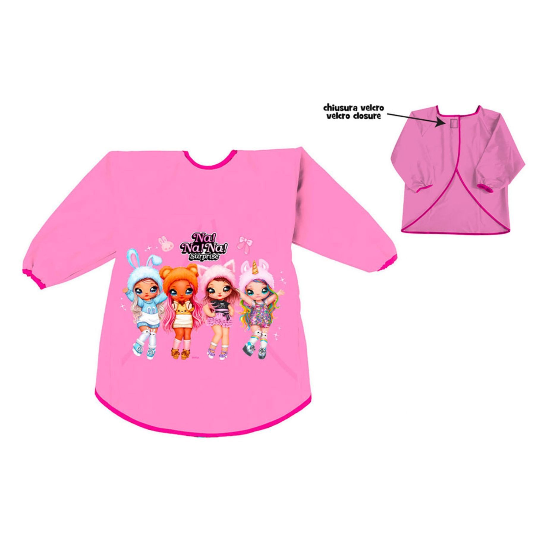 Na!Na!Na! Surprise Langarmhemd Surprise Kinderschürze Bunte Schürze für kleine Künstler Hobbyköche