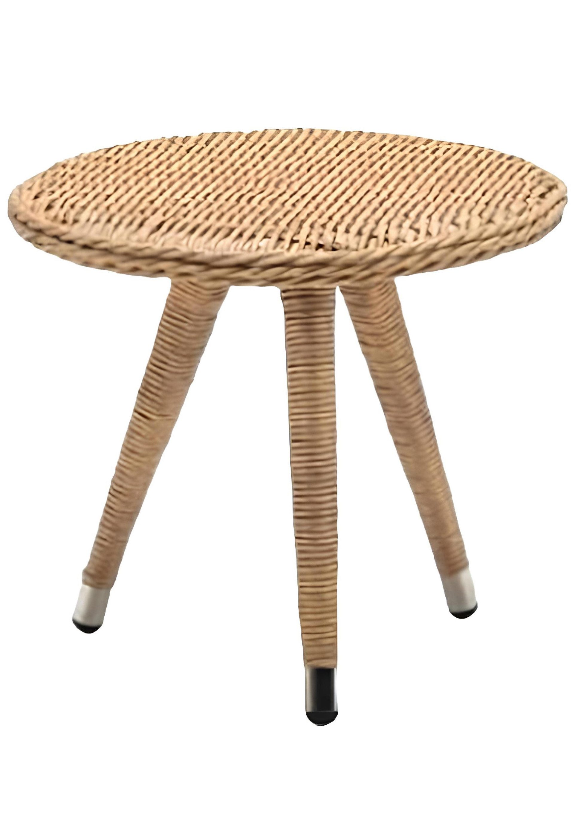 Xlmoebel Couchtisch Runder Rattan-Couchtisch in modernem Design für die Terrasse (Couchtisch), Hergestellt in Europa