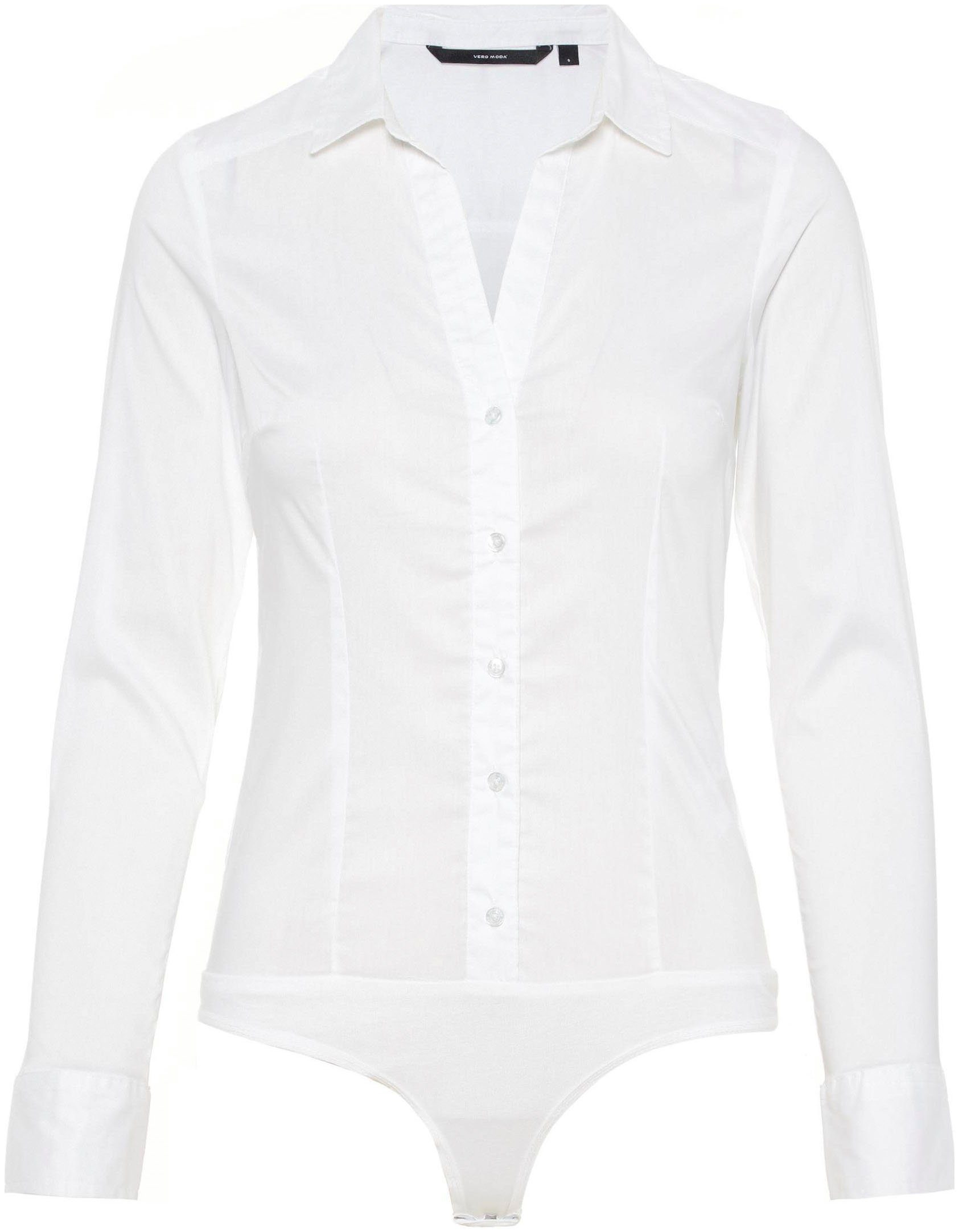 Vero Moda Blusenbody VMLADY L/S G-STRING SHIRT WVN NEW NOOS