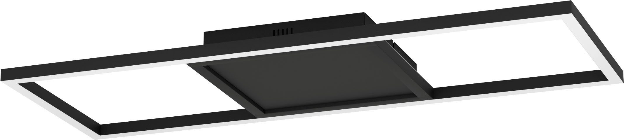 EGLO Deckenleuchte CALAGRANO-Z, LED fest integriert, warmweiß - kaltweiß, Deckenleuchte in schwarz aus Alu, Stahl-St. per Connect Z + Fernbed. | Deckenlampen