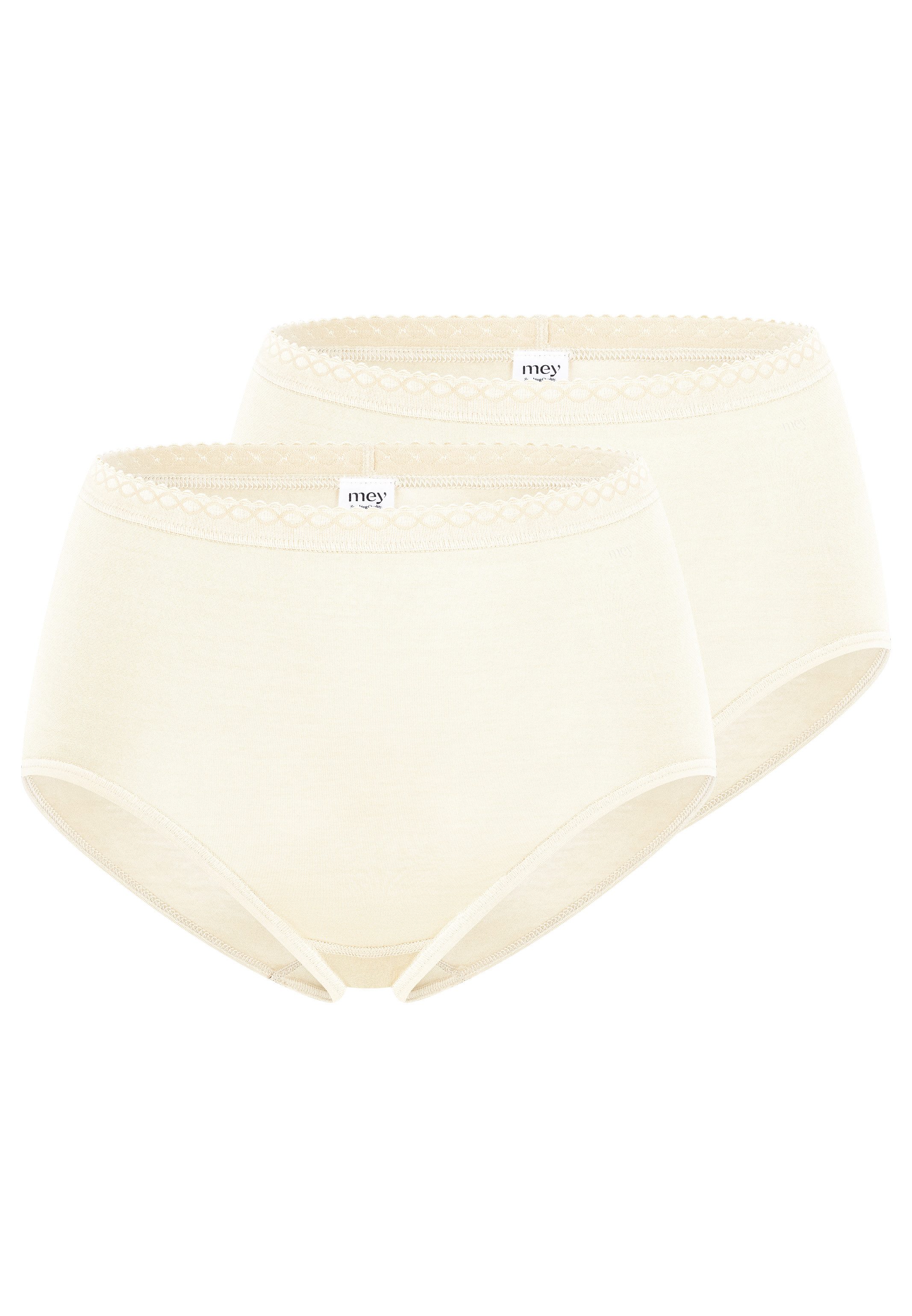 Mey Taillenslip 2er Pack Lights (Spar-Set, 2-St) Taillen Slip - Baumwolle - Baumwolleinsatz auf der Schrittinnenseite