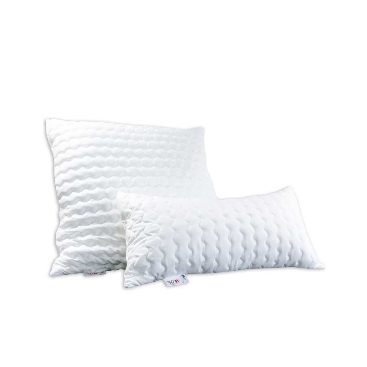 Badenia Kopfkissen Badenia 70 Jahre Baumwoll-Satin Kopfkissen, Füllung: 100% Hohlfaserkugeln, Packung