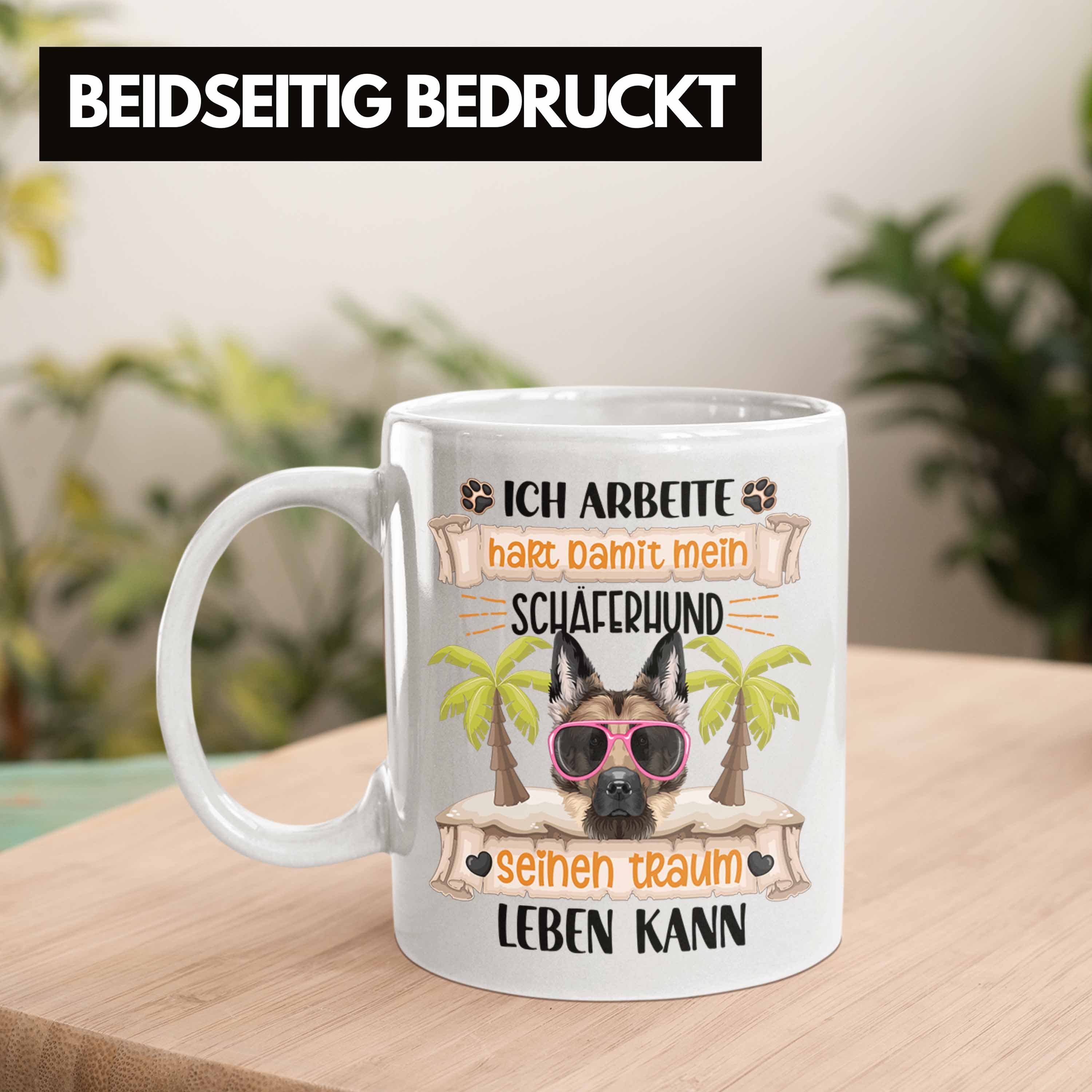 Trendation Tasse Schäferhund Besitzer Tasse Ich Spruch Lustiger Geschenk Weiss Geschenkidee A
