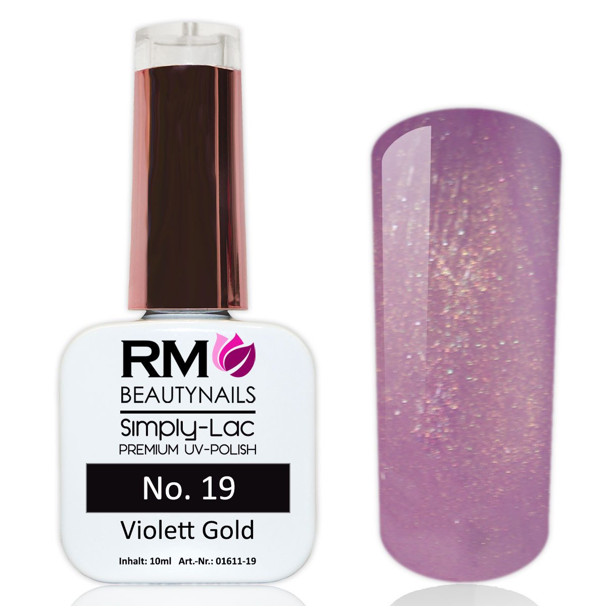 RM Beautynails UV-Nagellack Simply Lac Premium UV-Nagellack UV-Polish 10ml Gellack Shellac, Haltbarkeit bis zu drei Wochen / Hybrid-Lack