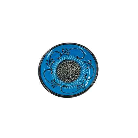 Kaladia Multireibe Reibeteller in Blau & Schwarz, Keramik, handbemalte Küchenreibe - Made in Spain