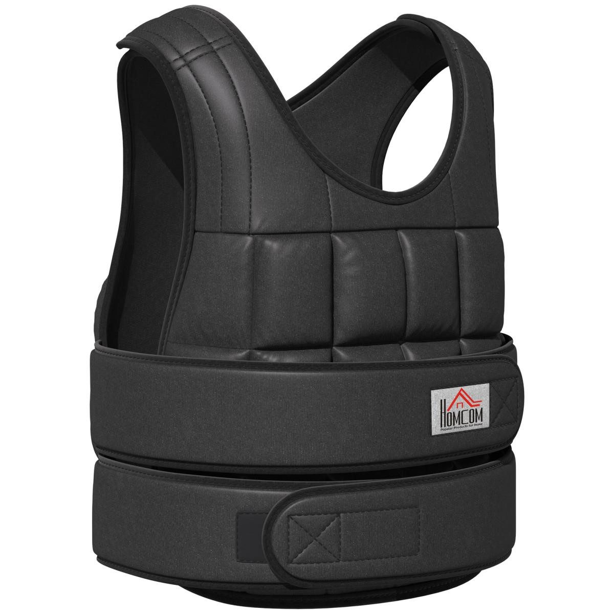 FELIXLEO Gewichtsweste Gewichtsweste 30 kg 35 Schwarz 60x50cm verstellbar Gewichtssäcken, (1-tlg)