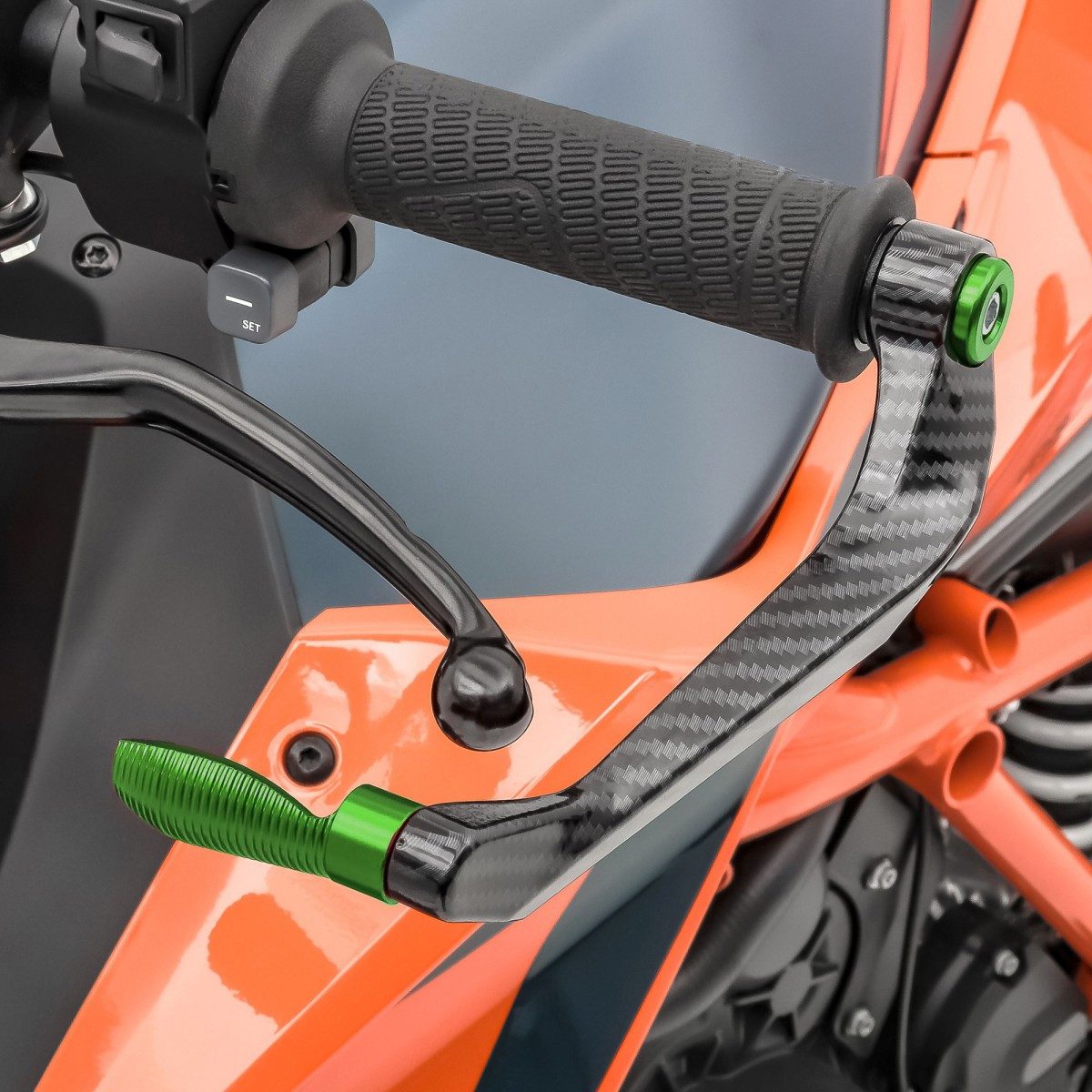 Zaddox Handschutz Hebelschützer für Kawasaki ZX-10RR / ZX-10R X6 grun