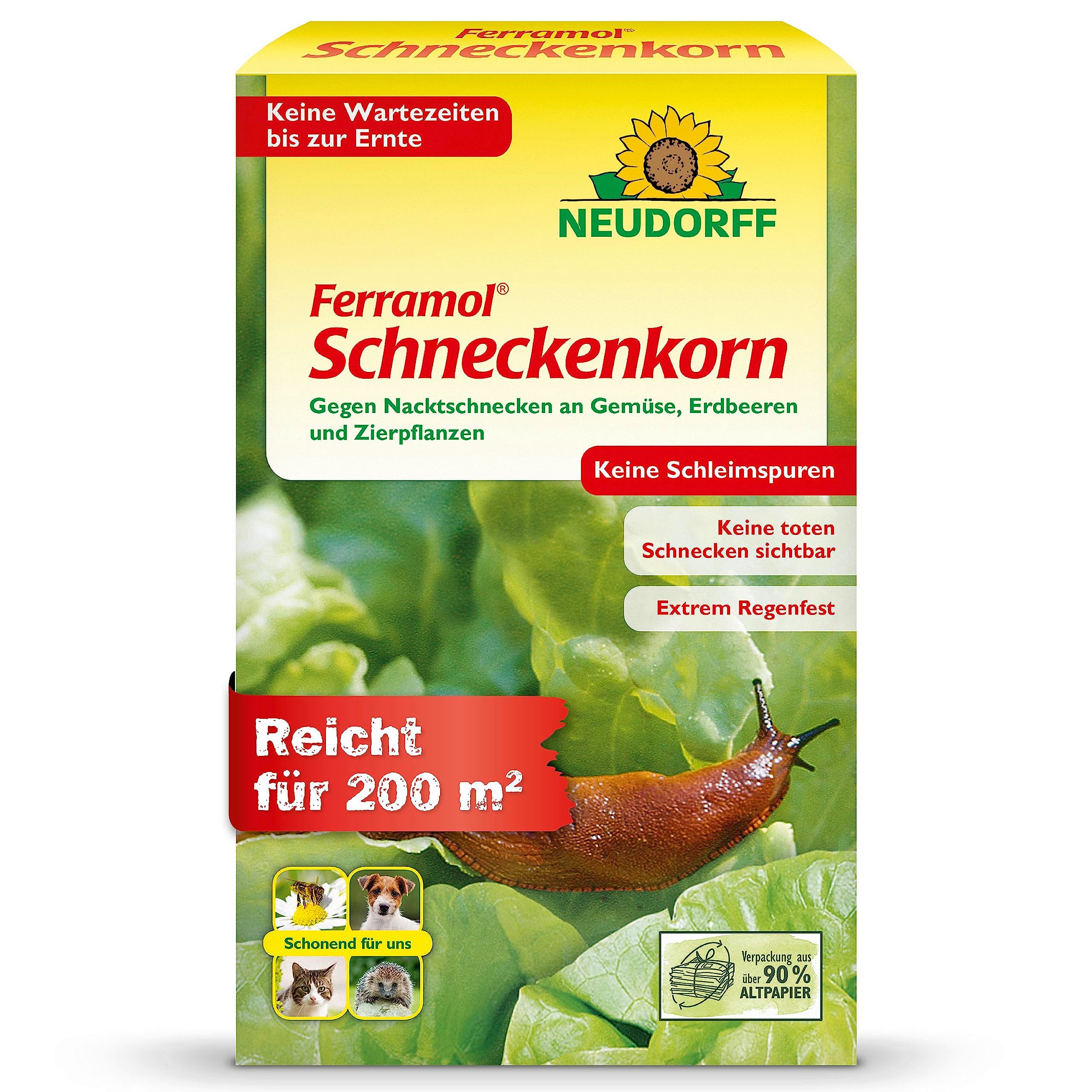 Pflanzenstärkungsmittel Ferramol Schneckenkorn 1 kg für 200 m²