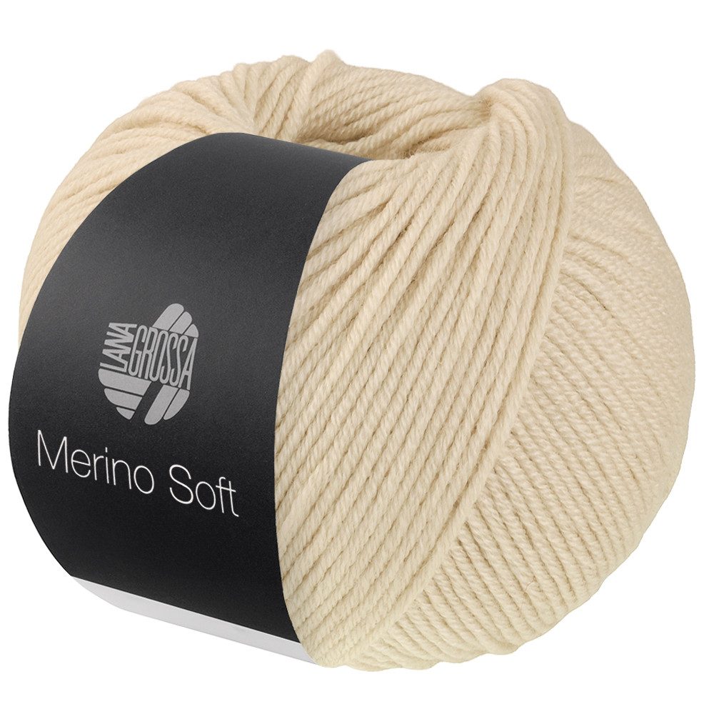 LANA GROSSA MERINO SOFT Wolle Häkelwolle, 125 m (Weiches Mischgarn aus Merinowolle und Mikrofaser), 50 g