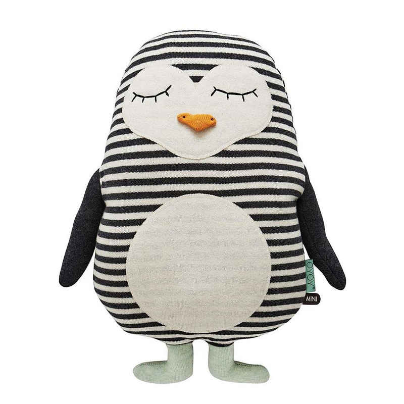 OYOY Kuscheltier Pinguin Pingo, Stofftier, 41 cm, Kuscheltier, Kuschelpinguin, Dekokissen, Kinderkissen, Spielkissen, Schmusekissen