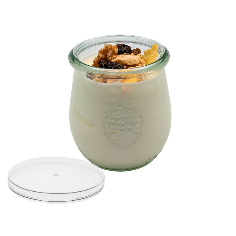 mikken Joghurtgläser 8er Set WECK Dessertgläser 220 ml Joghurtglas mit Frischhaltedeckel, (8er Set) – Bild 2 von 5
