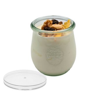 mikken Joghurtgläser 8er Set WECK Dessertgläser 220 ml Joghurtglas mit Frischhaltedeckel, (8er Set)