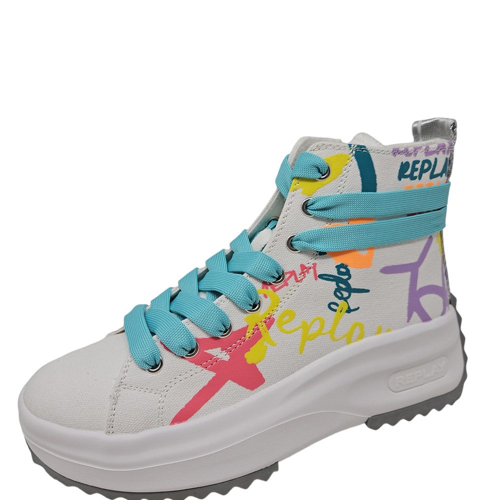 REPLAY & SONS Aqua Z popart Sneaker