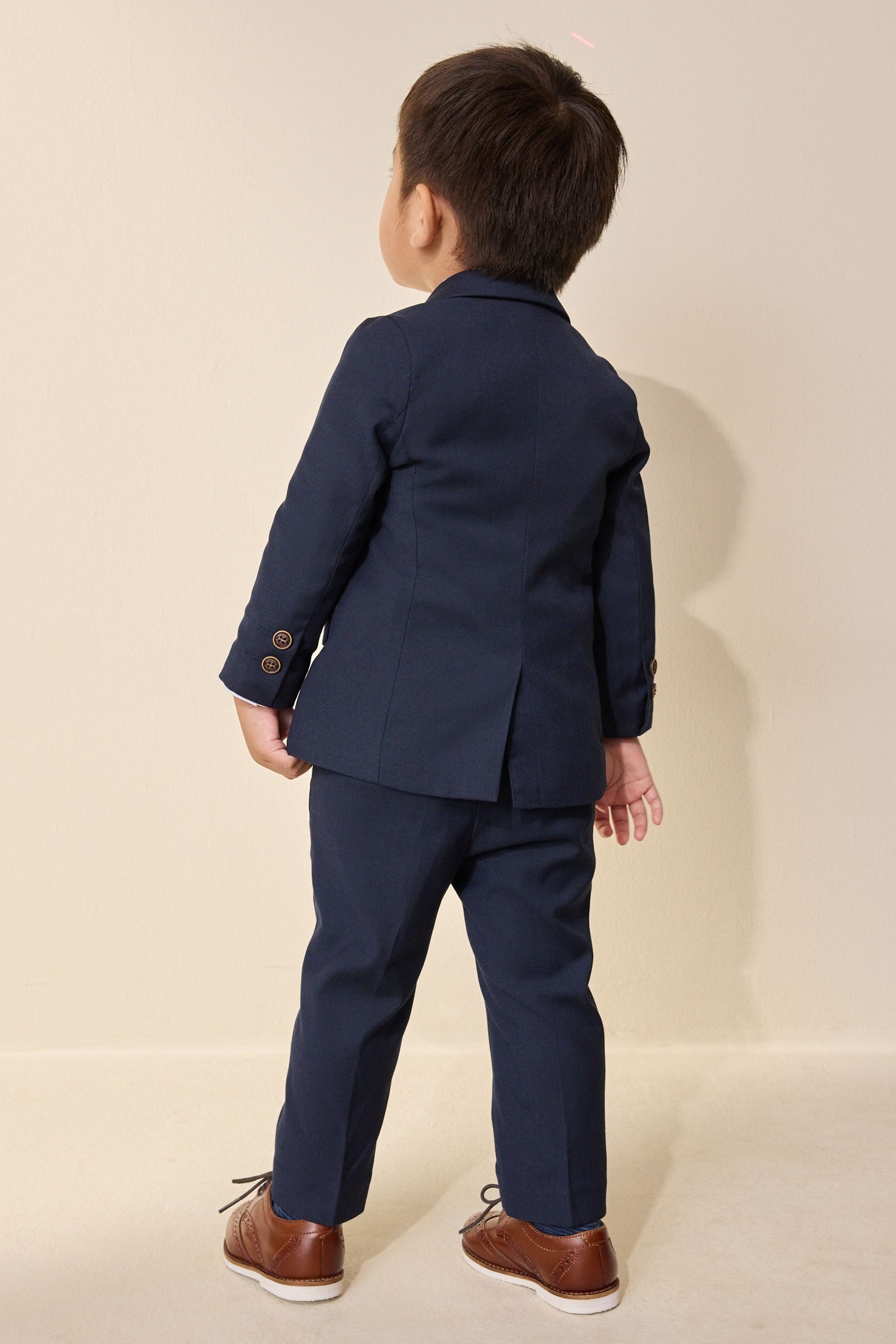 Next Kinderanzug Jacke, Hemd, Hose und Fliege aus Samt im Set (4-tlg)
