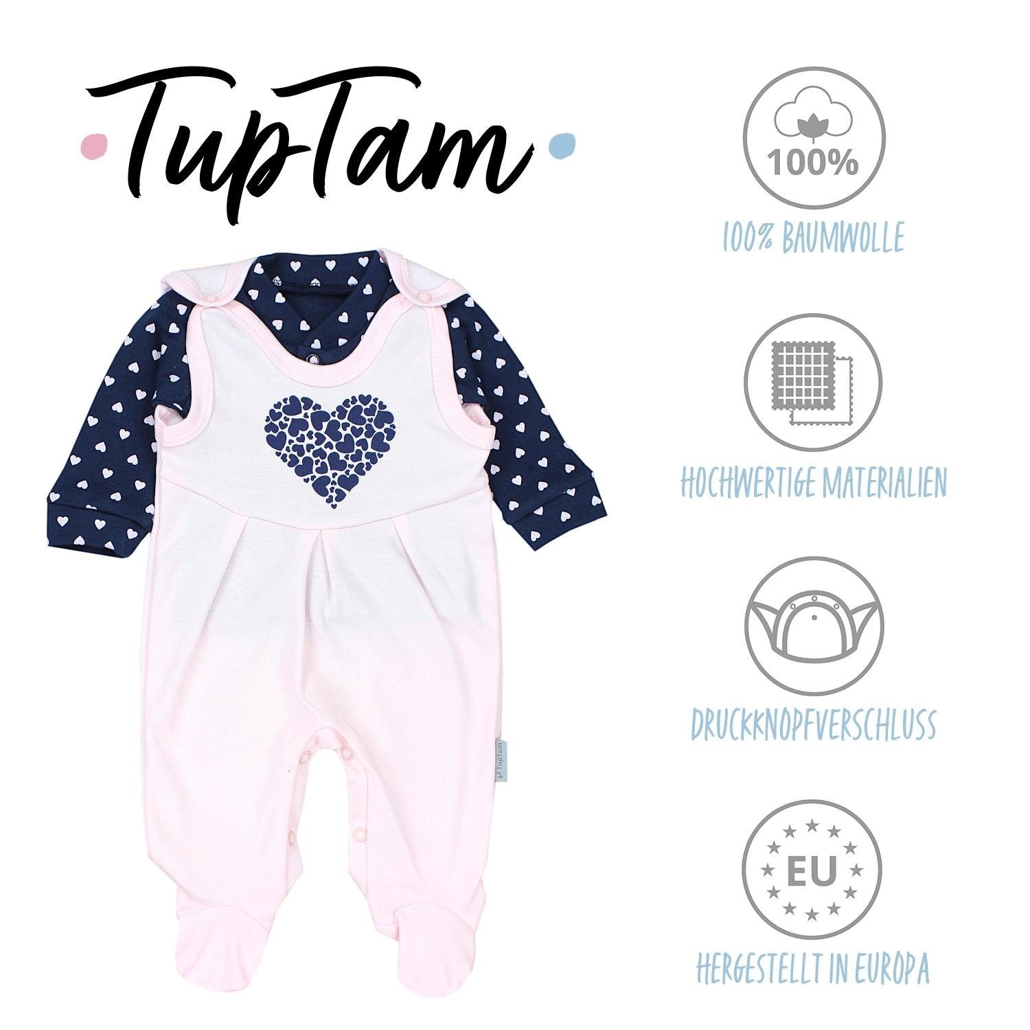 TupTam Strampler TupTam Baby Mädchen Jungen Strampler mit Langarmshirt Aufdruck Spruch
