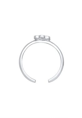 Elli Fingerring Kinder Blume Kristall 925 Silber