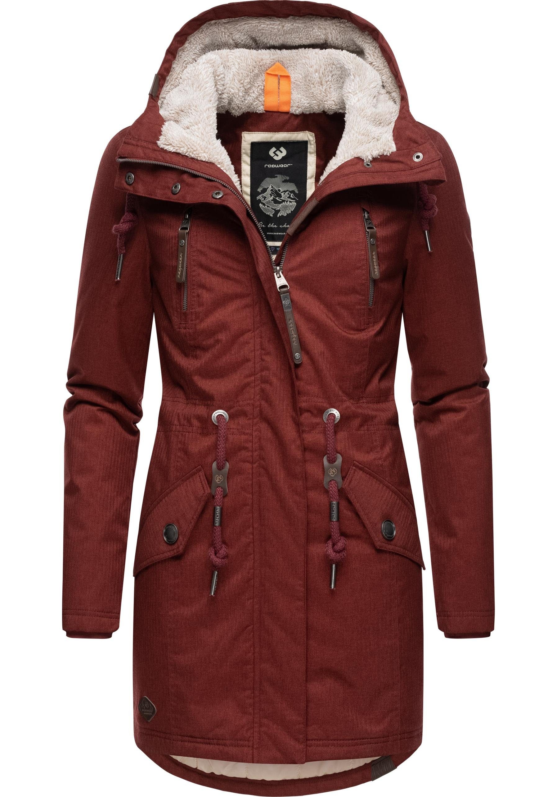 Ragwear Wintermantel "Elsie Melange" Wasserdichter Winterparka mit Kapuze u günstig online kaufen
