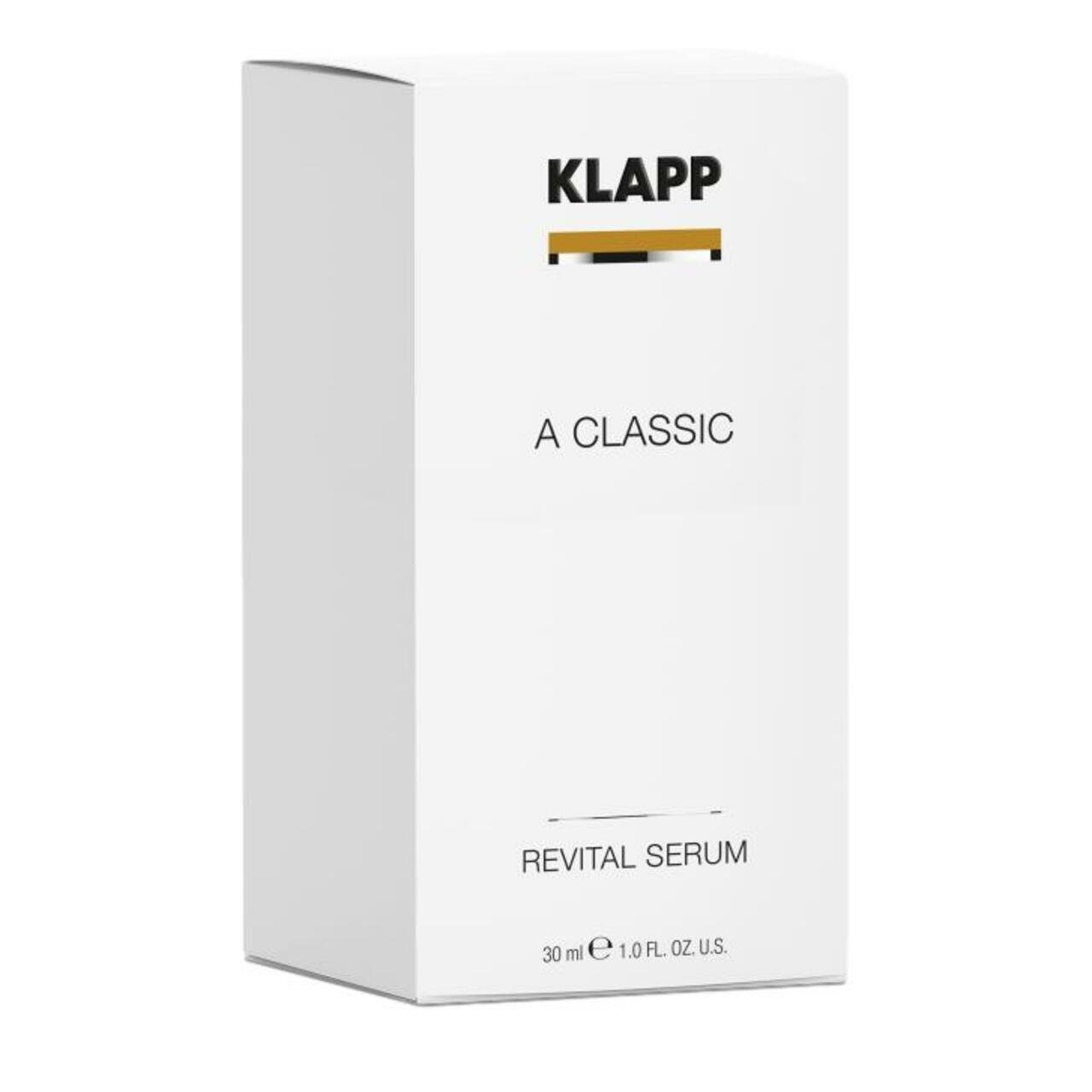 Klapp Cosmetics Gesichtsserum A Classic Revital Serum, Leichte Aufbaupflege für jede Haut.