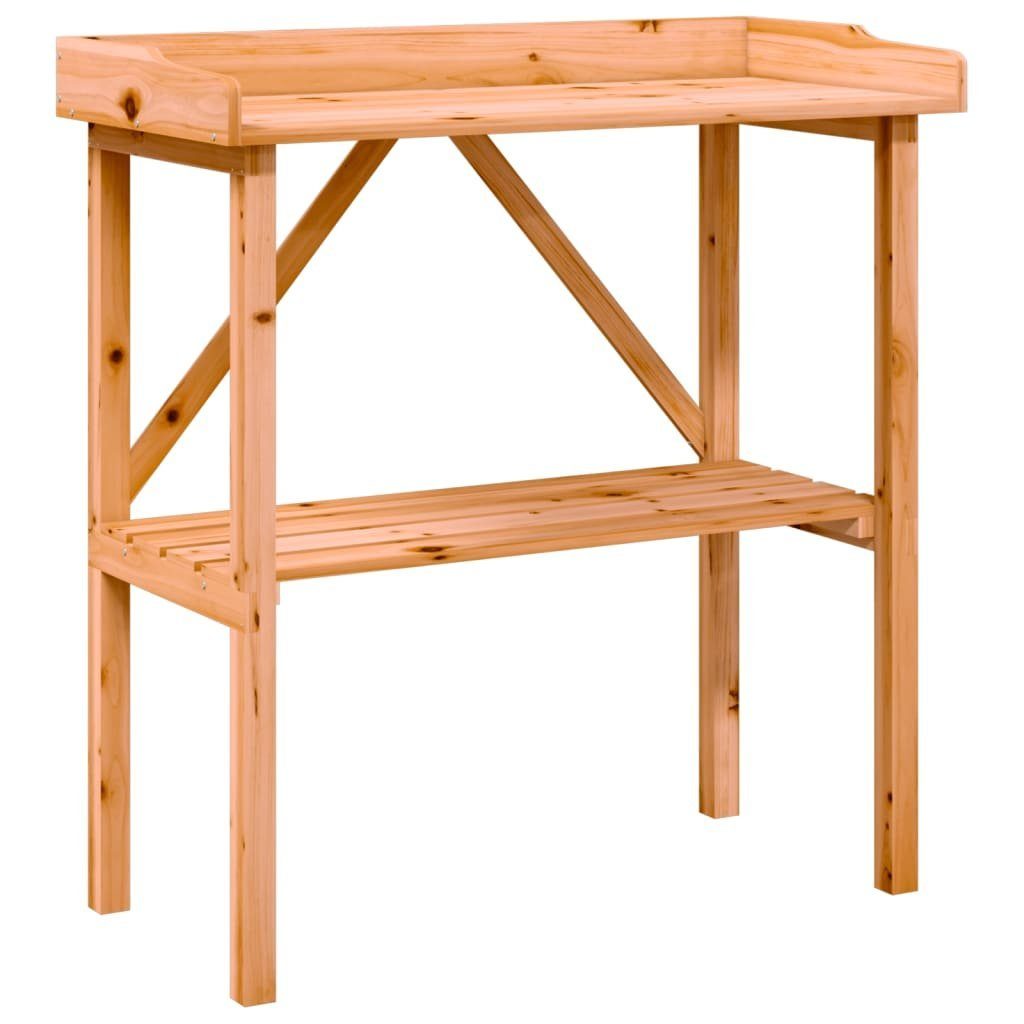 vidaXL Blumenständer Pflanztisch mit Ablage Braun günstig online kaufen