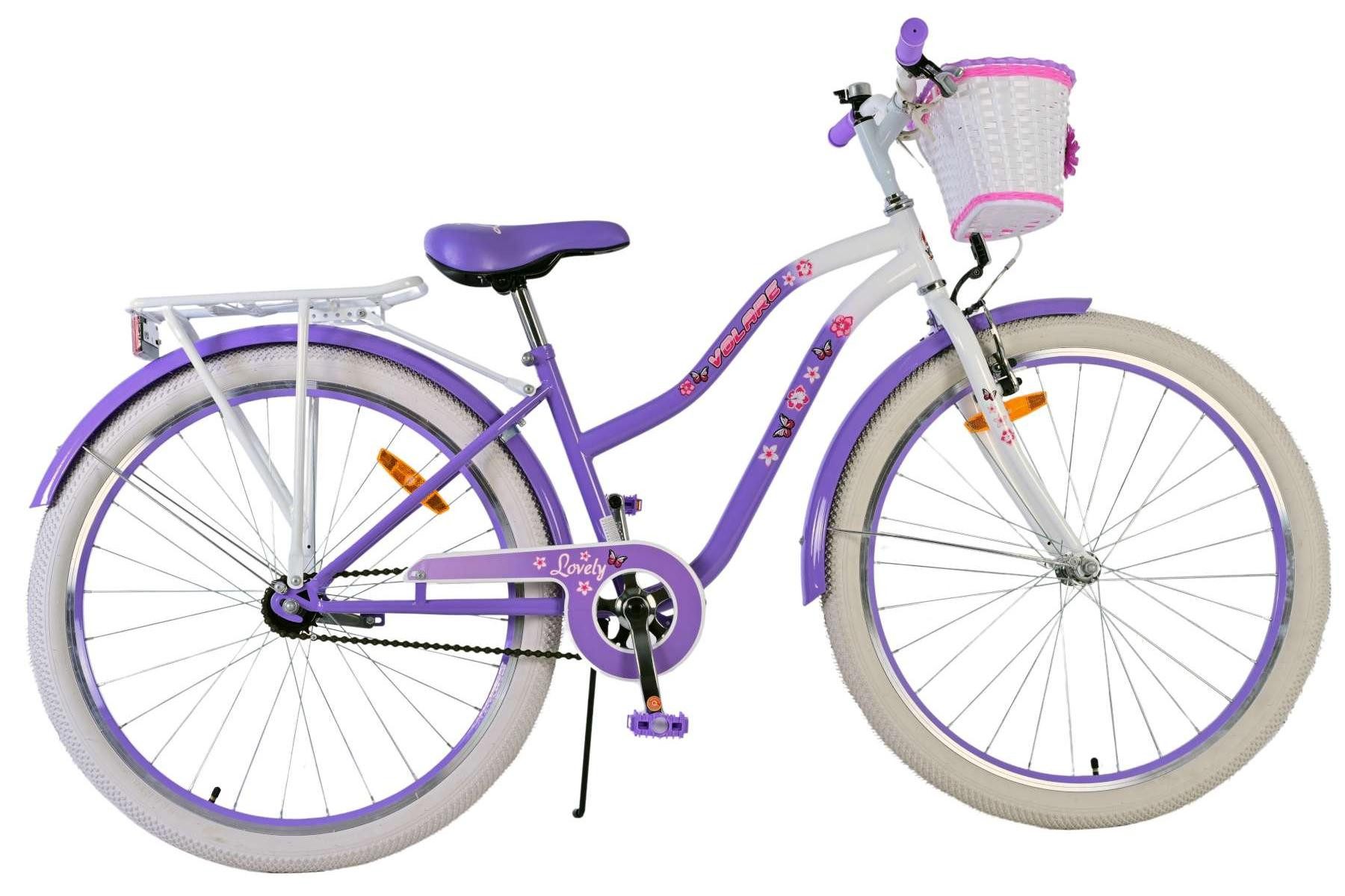 Kinderfahrrad Volare Lovely Kinderfahrrad für Mädchen - 26 Zoll in Lila