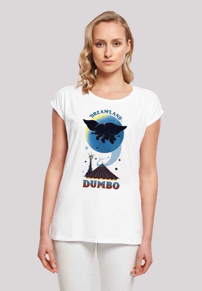 F4NT4STIC T-Shirt Disney Dumbo Dreamland Premium Qualität, Sehr weicher  Baumwollstoff mit hohem Tragekomfort