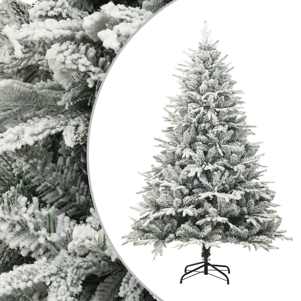 furnicato Künstlicher cm Grün PVC Beschneit Weihnachtsbaum PE 180