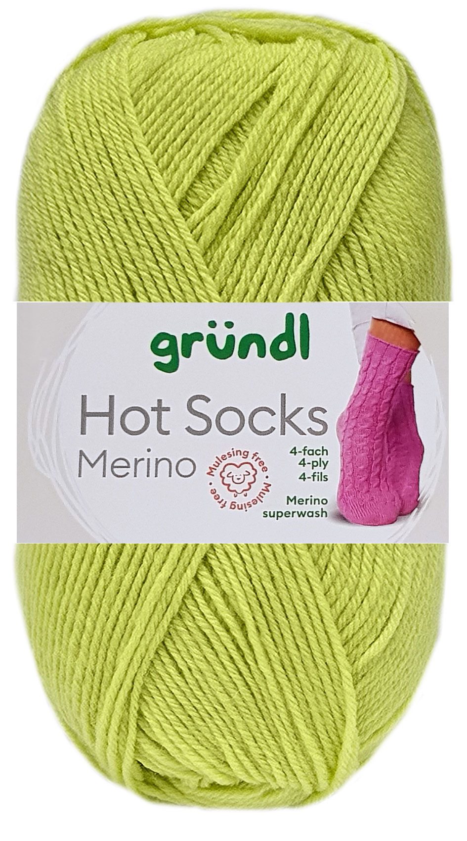 Gründl 50 Gramm Gründl Hot Socks Merino Superwash 4-fach Häkelwolle
