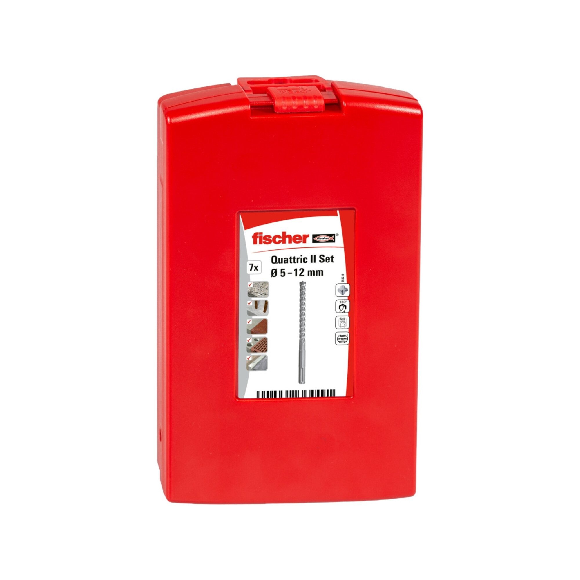 fischer Steinbohrer fischer Bohrer SDS Plus Quattric II Set 5-12 (7)