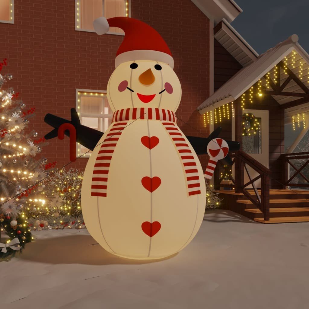 vidaXL Schneemann Aufblasbarer Schneemann mit LEDs 460 cm (1 St)
