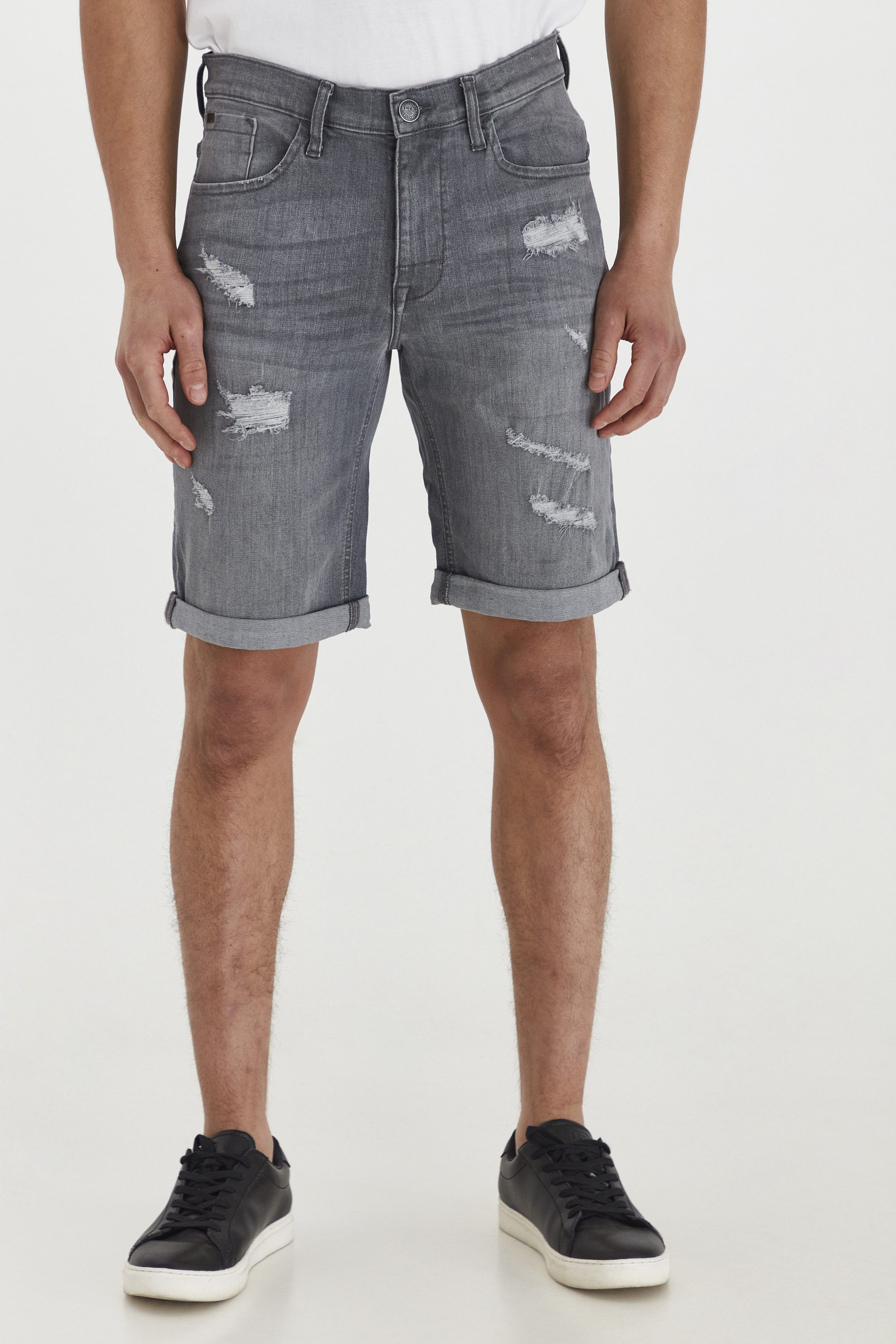 Blend Jeansshorts BHDeniz Stilvolle 5-Pocket-Jeansshorts mit Destroyed-Effekten