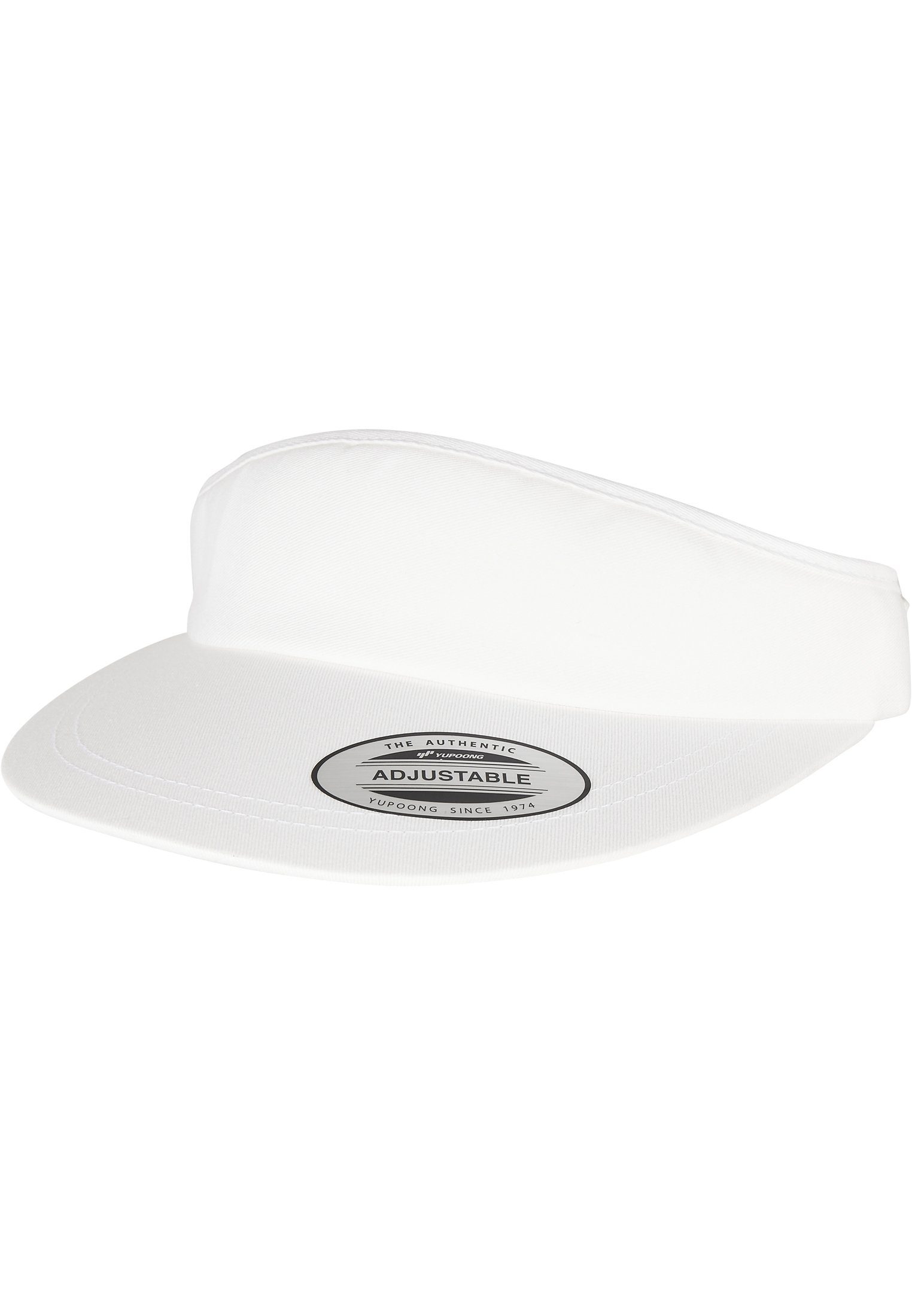 Flexfit Flex Cap Snapback Flat Round Visor Cap white