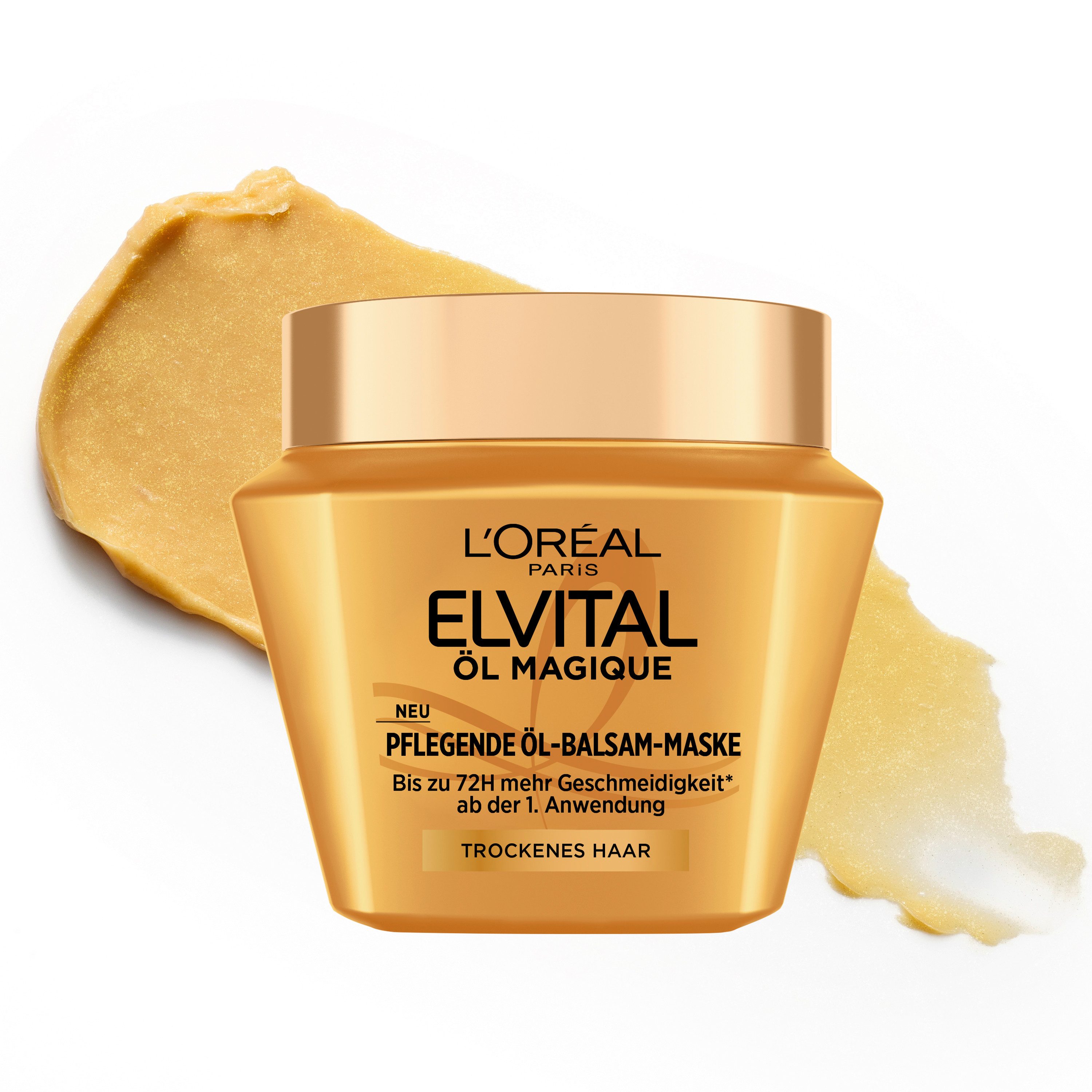 L'ORÉAL PARIS Haarmaske ELVITAL ÖL MAGIQUE MASKE, für trockenes Haaar