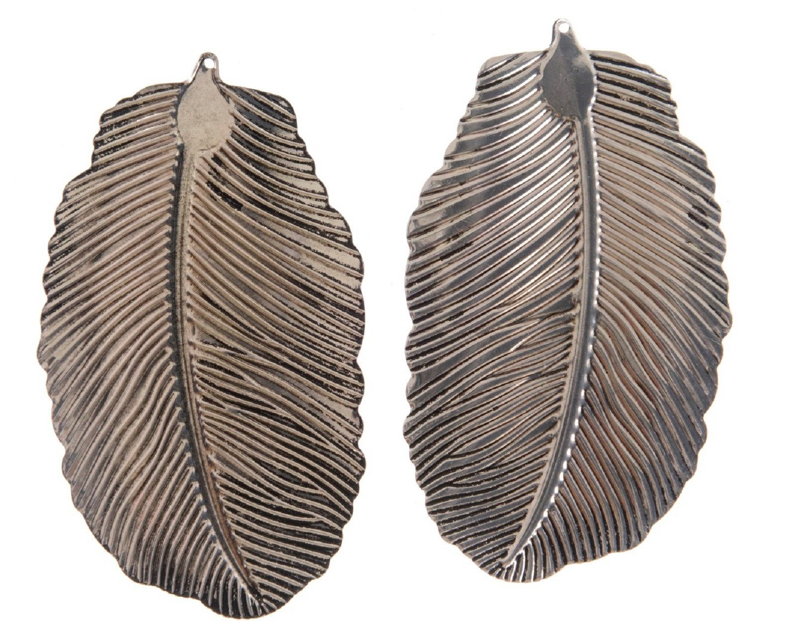 Kaemingk Hängedekoration Feder Metallfeder Hänger Baumdeko Fensterdeko 2 er günstig online kaufen