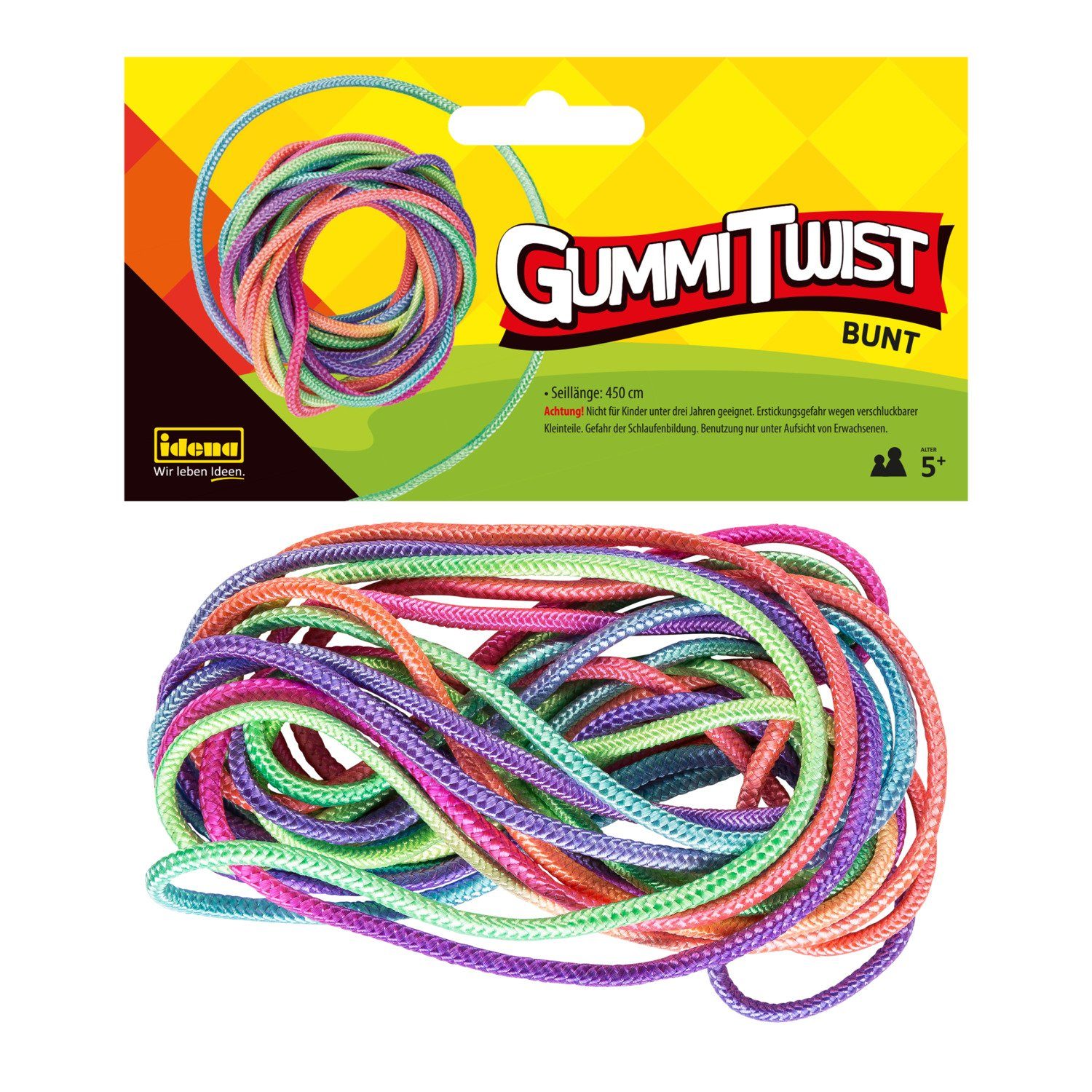 Idena Spiel, Idena 40188 4,5 langes Kinder, - m bunten für Seil in Gummi-Twist