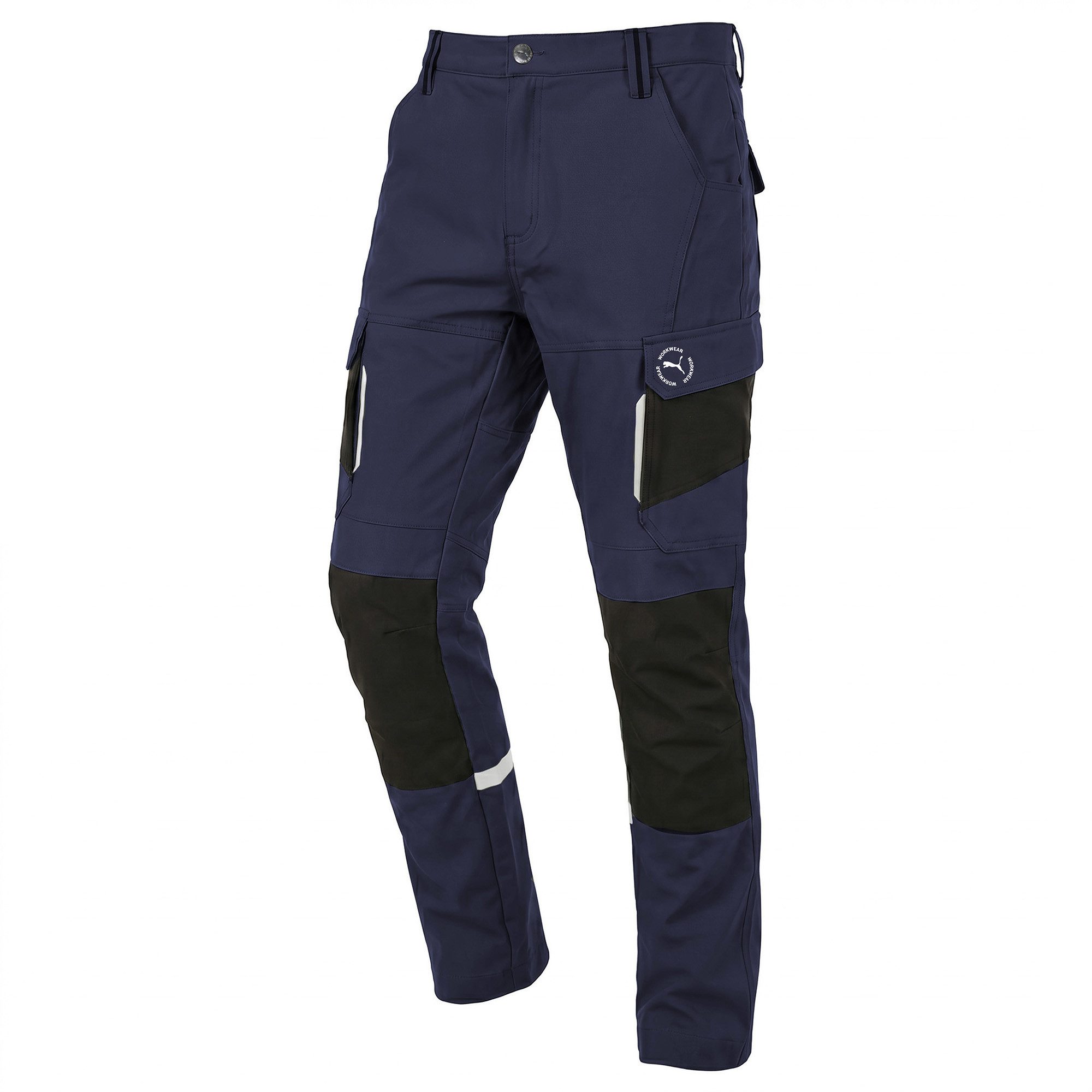 PUMA Workwear Arbeitshose Herren - Mit 4-Wege Stretch - Robust - verstärkter Kniebereich Gummizug - Erhöhtes Rückenteil - Bundhose mit verlängerbarem Hosensaum