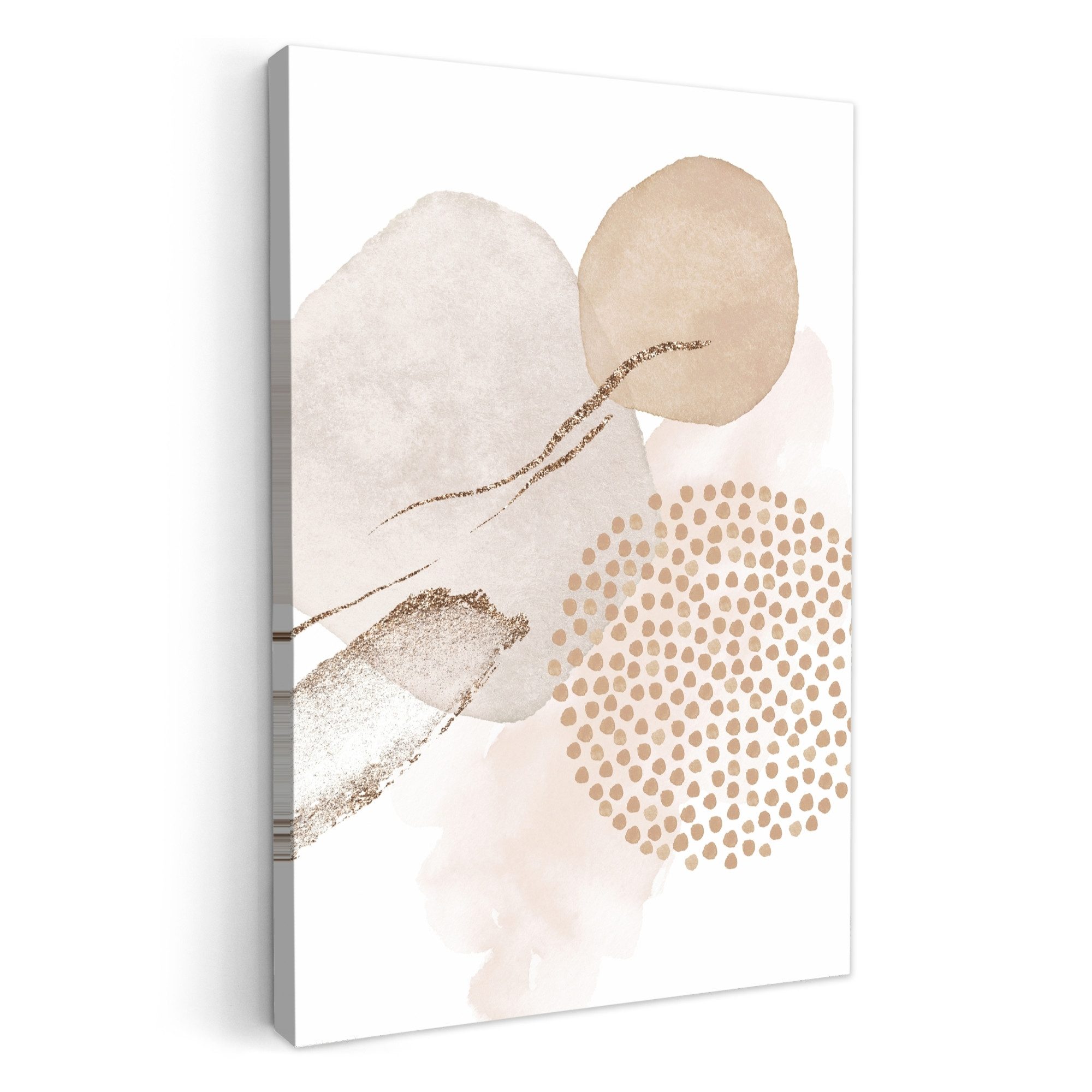 OneMillionCanvasses® Leinwandbild Aquarell - Beige - Pastell - Modern - Abs günstig online kaufen