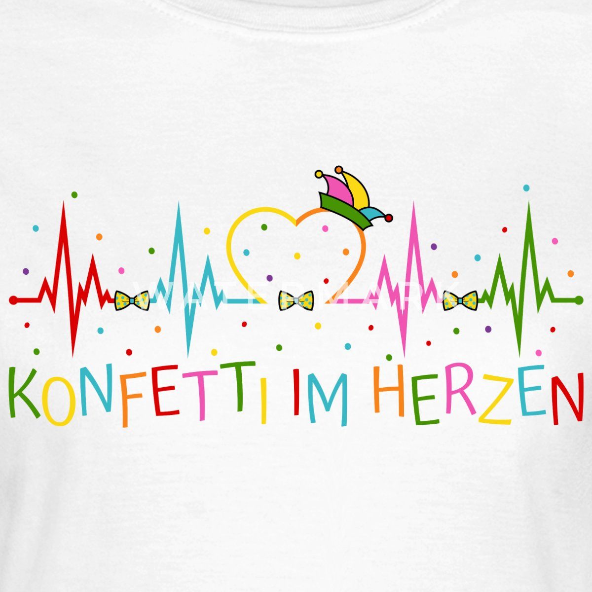 Spreadshirt T-Shirt Herzschlag Konfetti Im Herzen günstig online kaufen