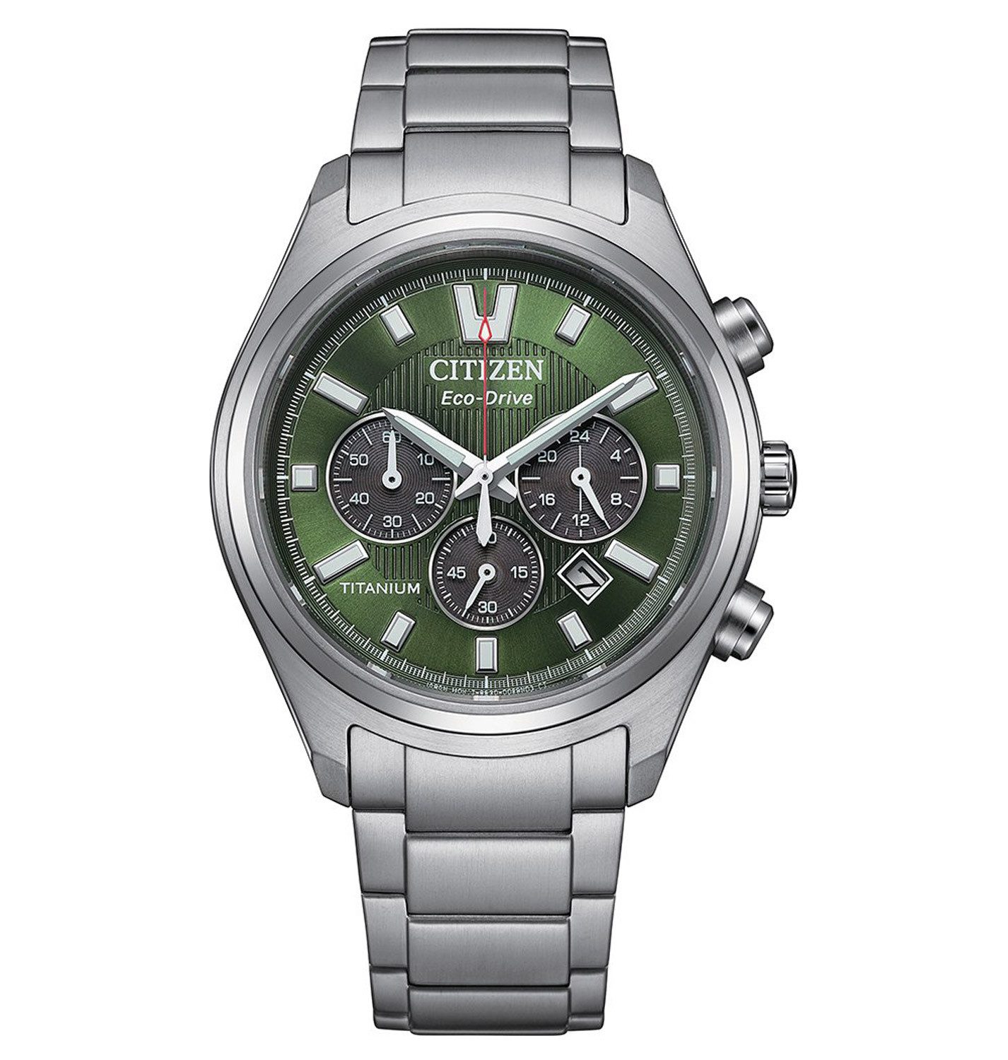 Citizen Chronograph Eco-Drive Chronograph Solar Titan/Grün