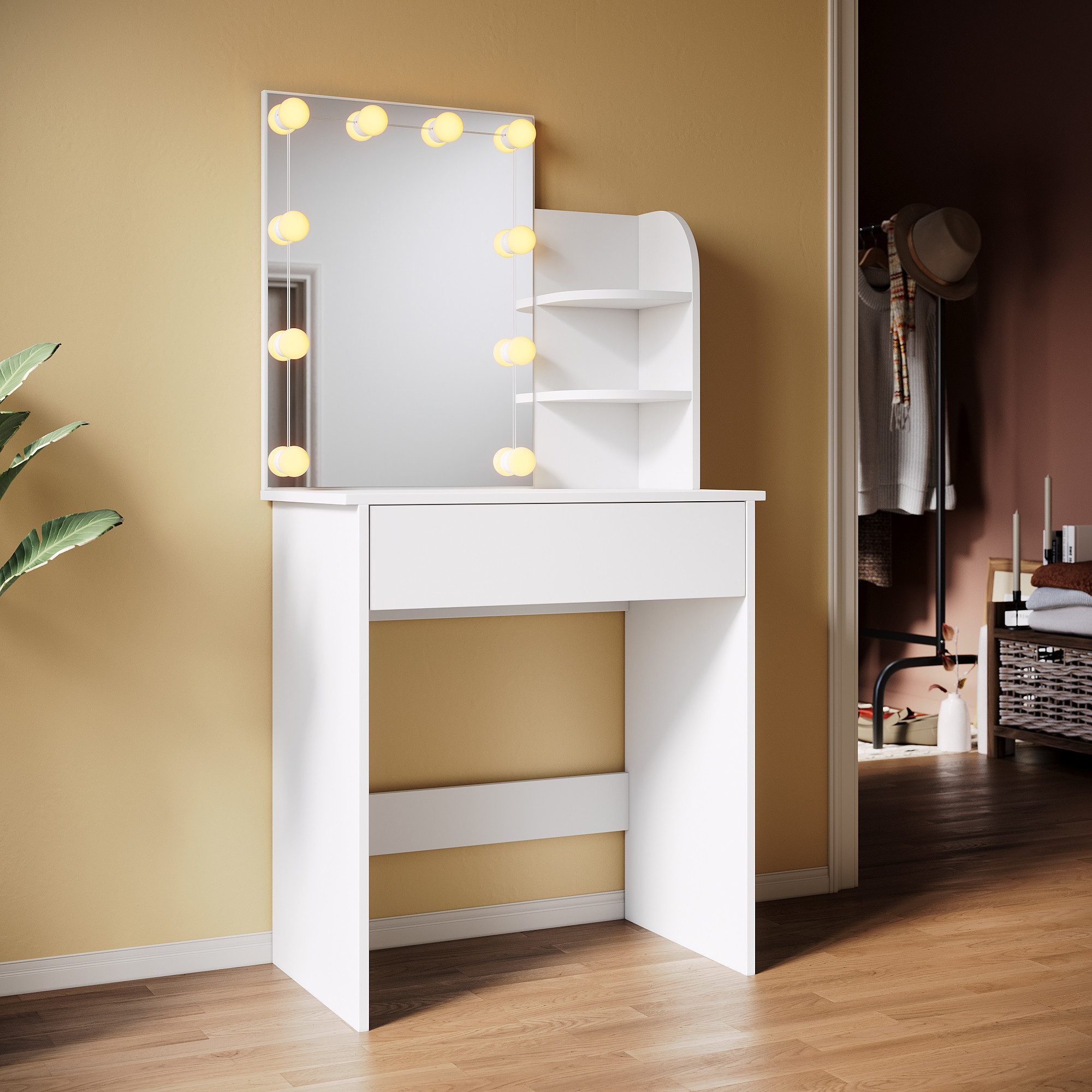 SONNI Schminktisch Schminktische,Mehrere Stile und Größen zur Auswahl,Schwa günstig online kaufen