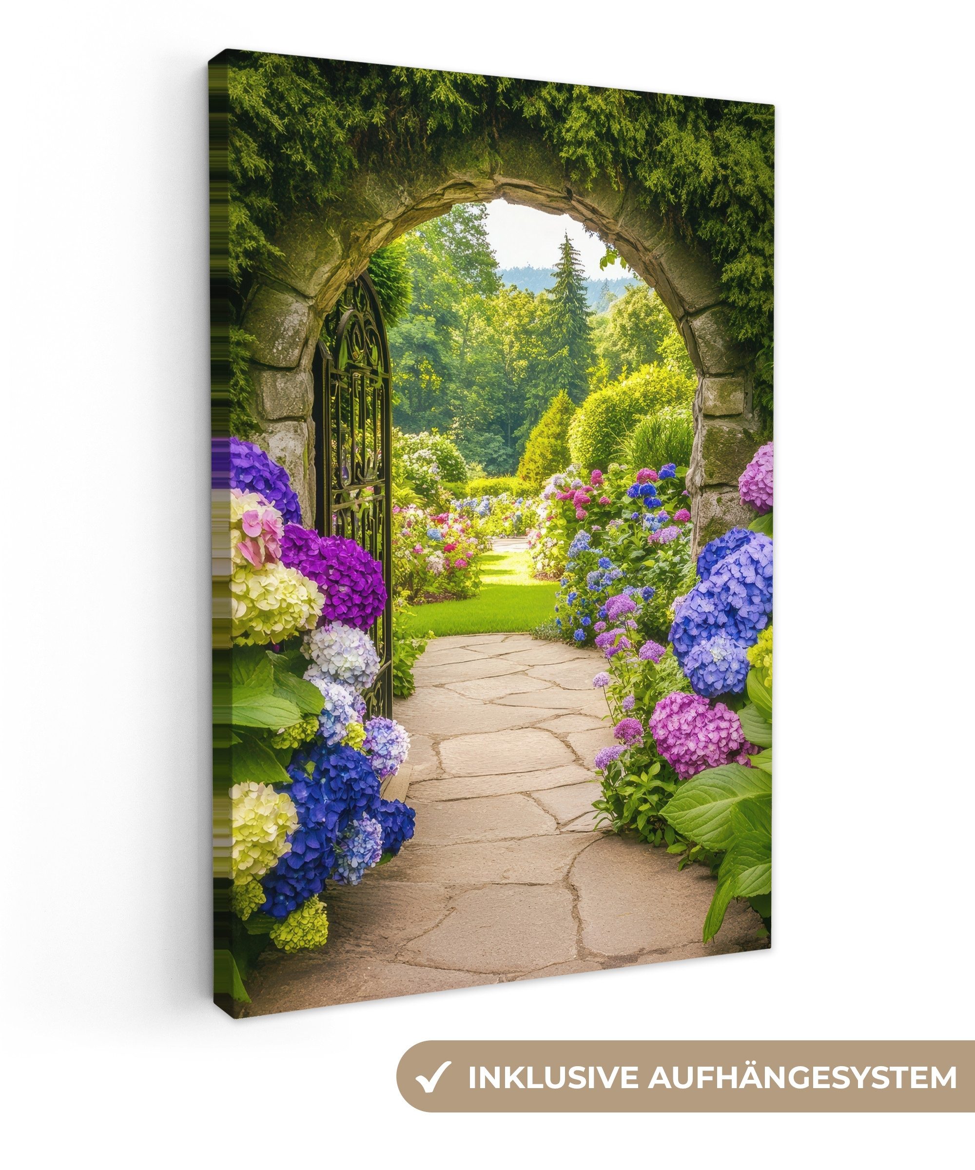 OneMillionCanvasses® Leinwandbild Aussicht - Tor - günstig online kaufen