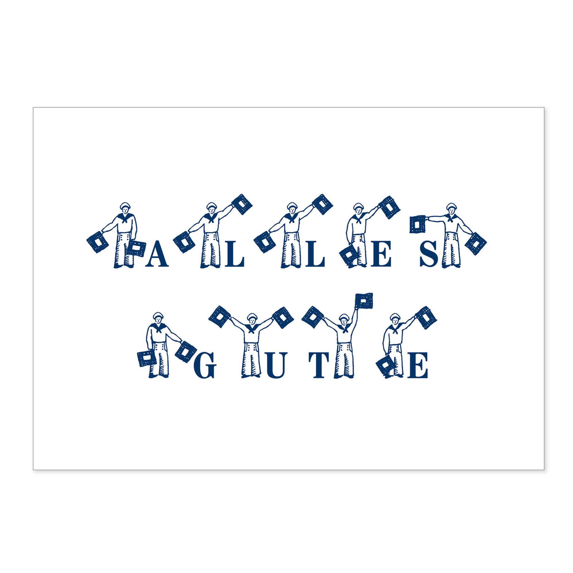 Geburtstagskarte Postkarte Всеs Gute