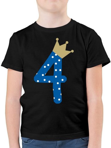 Shirtracer T-Shirt »4. Geburtstag Krone Junge - Geburtstag Kind