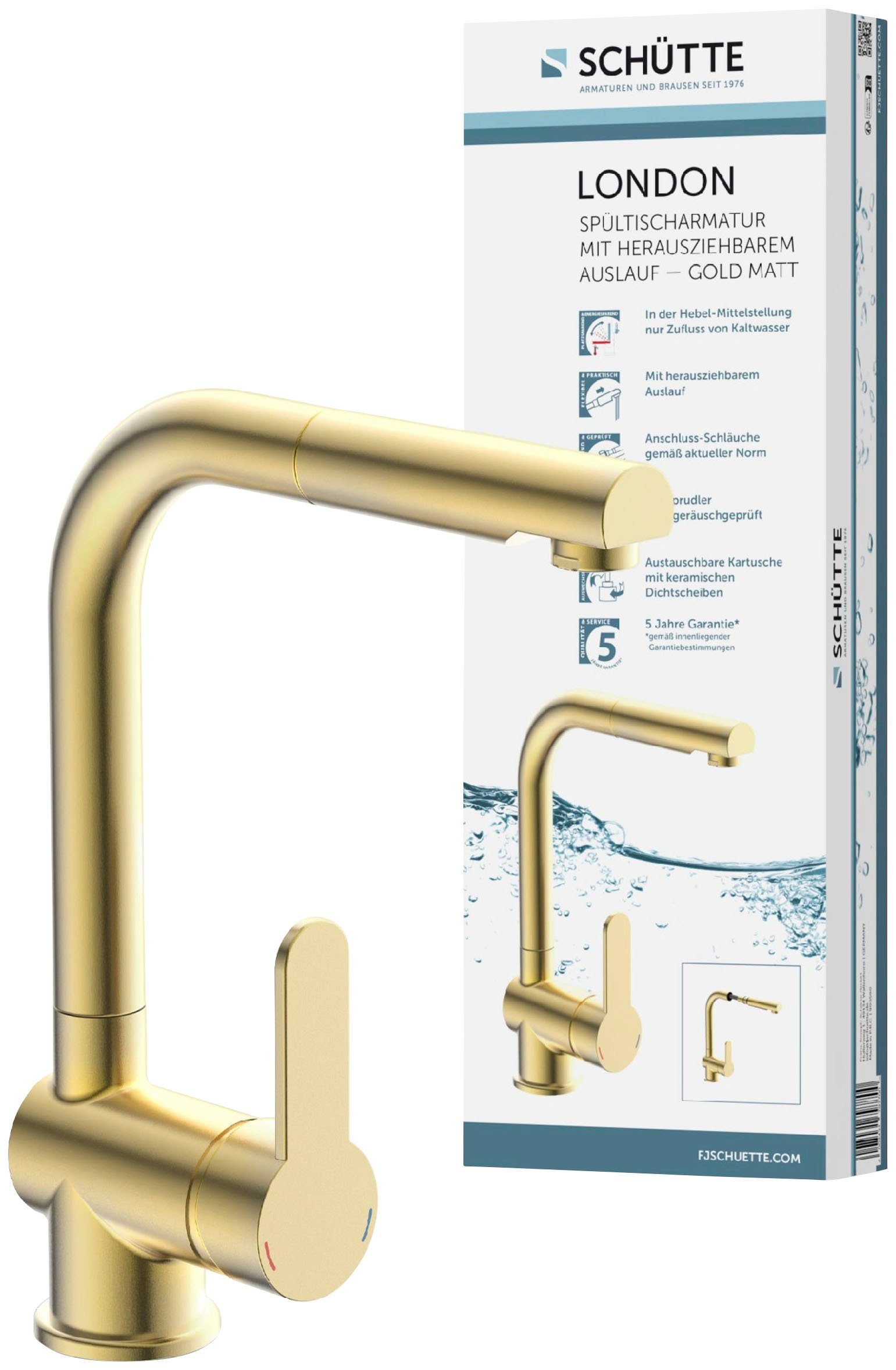 Schütte Spültischarmatur LONDON energiesparende Cold-Start-Funkt., 360° sch günstig online kaufen