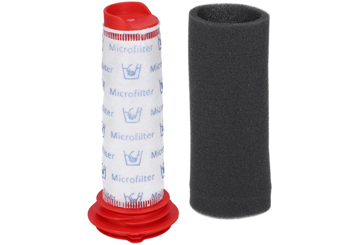 McFilter Filter-Set waschbar 2-teilig geeignet für Bosch Staubsauger, Zubehör für Athlet 25.2v BCH6AT25JP/01, BCH6AT25JP/02, Athlet Zoo'o BCH6ZOOO Pro Animal BCH6L2560, BCH6L2561, waschbar, Alternative für Zentralfilter 00754176 + Filterschaum 00754175