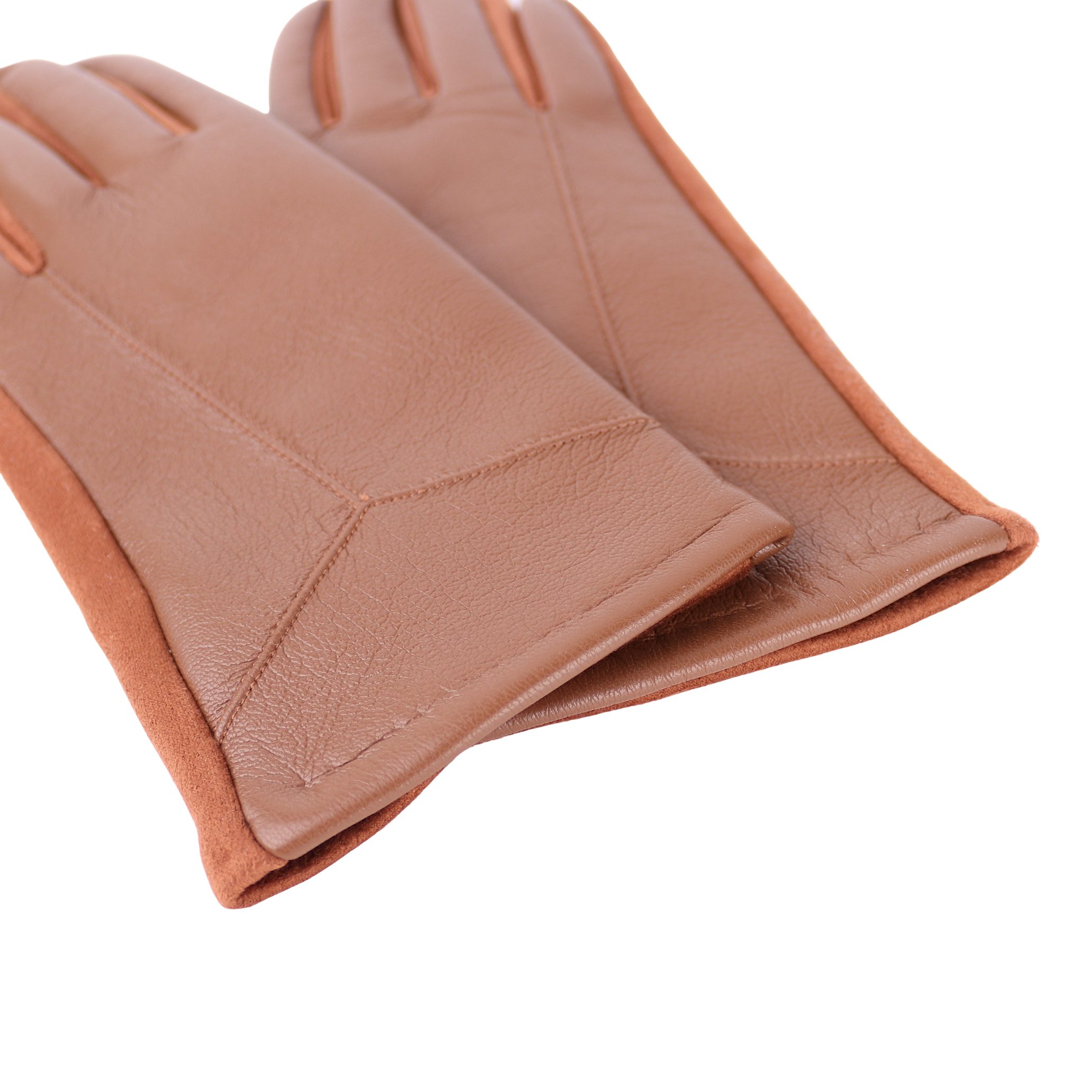 aus Damen Camel Herbst Winter ideal gefüttert MIRROSI ONESIZE und warm Touchscreen Warm Handschuhe oder für sehr weich Veganleder Lederhandschuhe