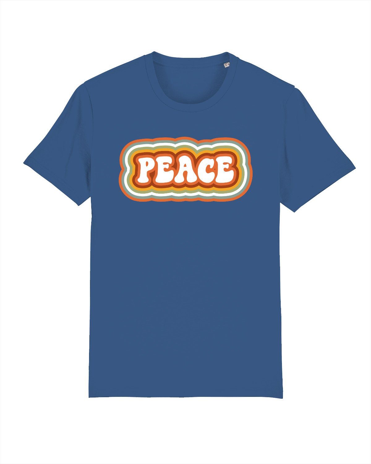 wat? (1-tlg) Blue Peace Bright [#retrorevival] Print-Shirt Apparel